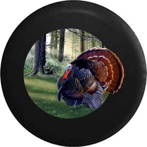 Wild Turkey Hunting in a Field RV Camper Spare Tire Cover-35 inch