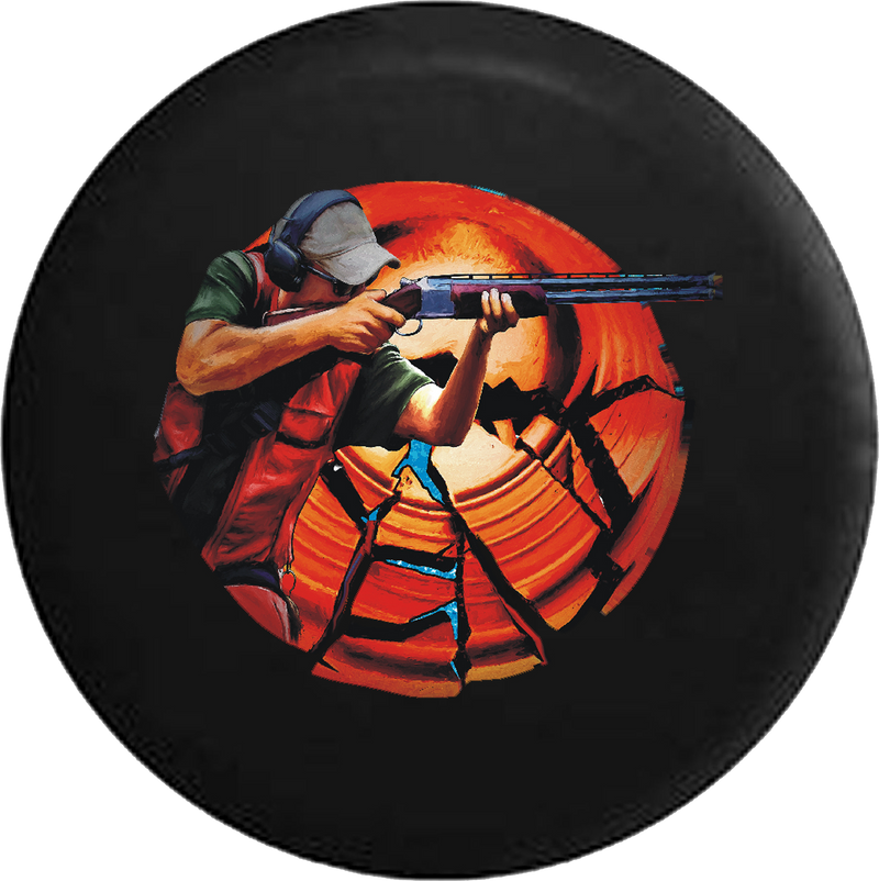 Target Clay Shooting Hunting Skeet Shooting RV Camper Spare Tire Cover-35 inch