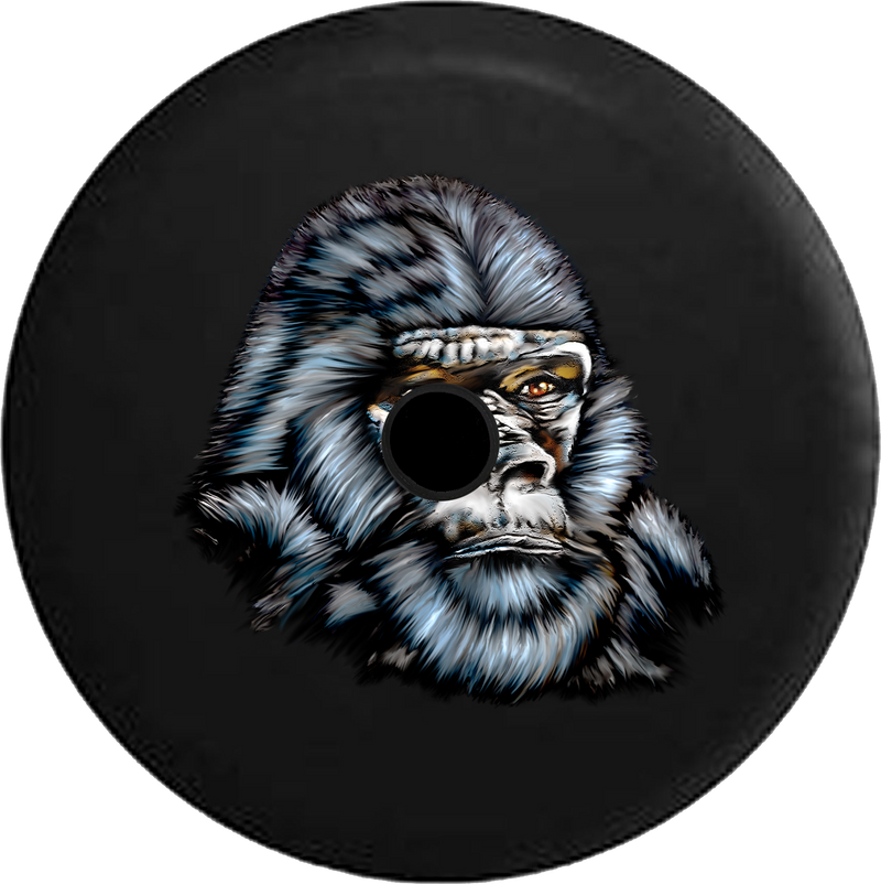 Jeep Wrangler JL Backup Camera Day African Gorilla Portait Painted Harambe RV Camper Spare Tire Cover-35 inch