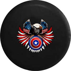 American Eagle Red White Blue Captain American Shield 