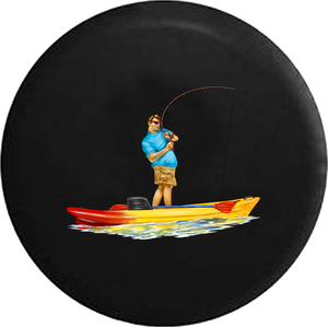 Fishing Boat Casting Reeling RV Camper Spare Tire Cover-35 inch