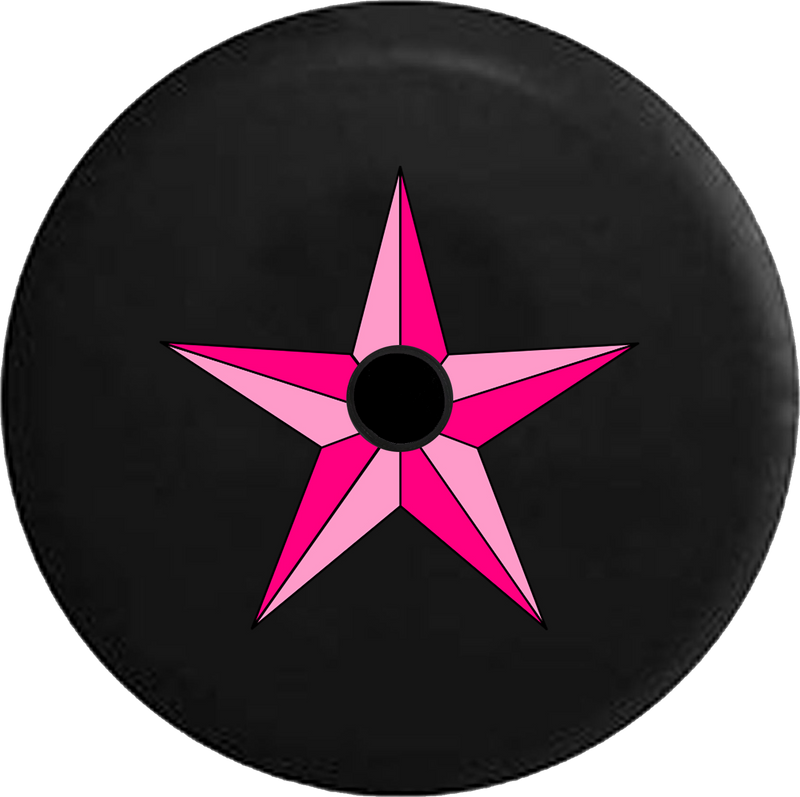 Jeep Wrangler JL Backup Camera Day Pink Nautical Star Girls Sea Life Ocean RV Camper Spare Tire Cover-35 inch