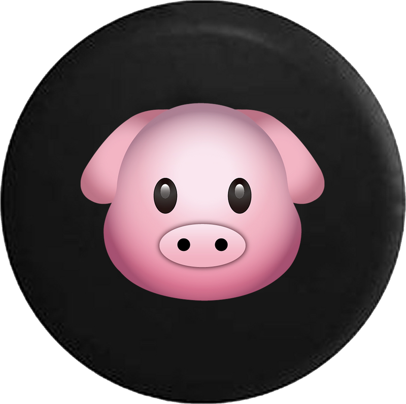 Cute Pink Pig Text Emoji 