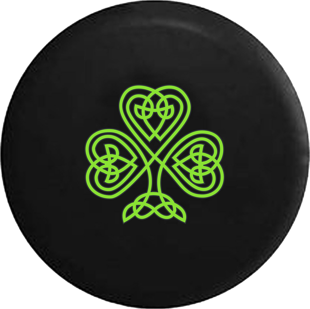 Green Celtic Knot Shamrock Irish Heritage 