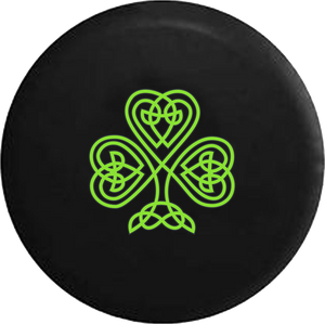 Green Celtic Knot Shamrock Irish Heritage 
