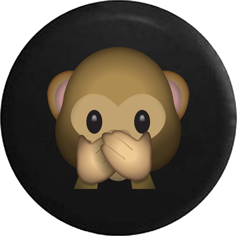 Text Emoji Speak No Evil Cute Monkey 