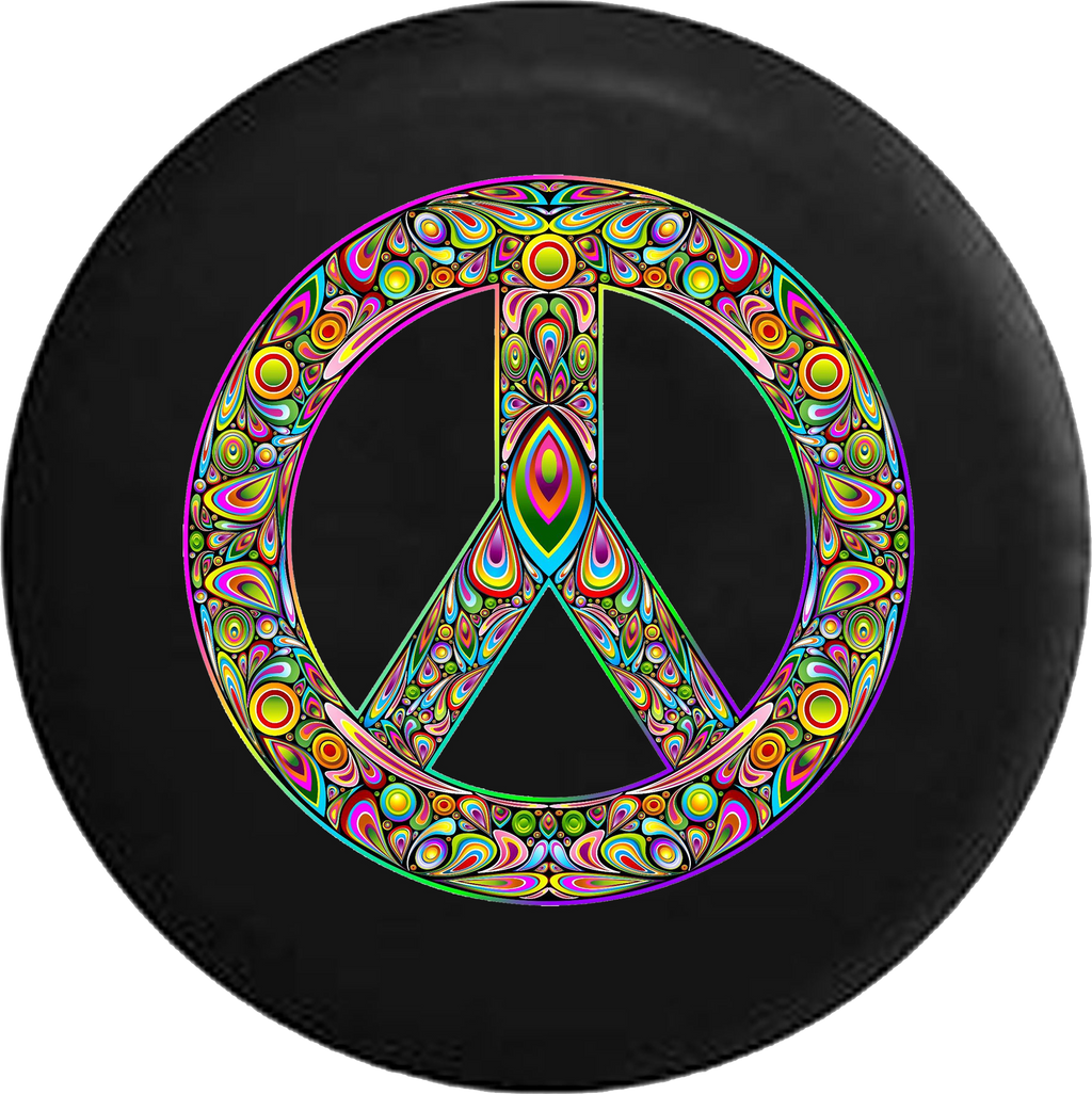 Psycodelic Peace Sign Hippie Lava Lamp 
