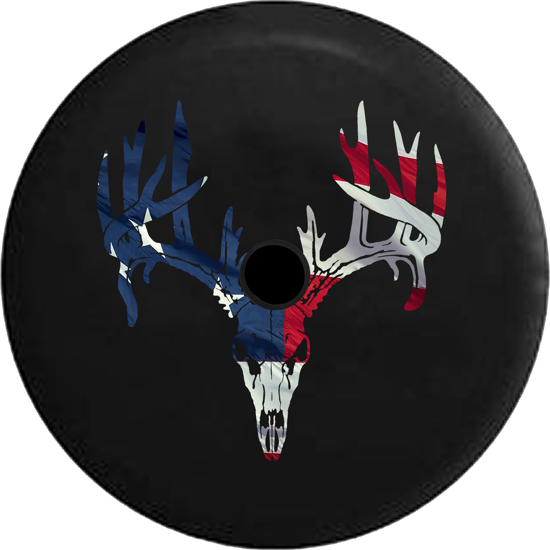 Tire Cover PRO | Deer Antlers Skull Hunting Dark Ghost Skulls RV