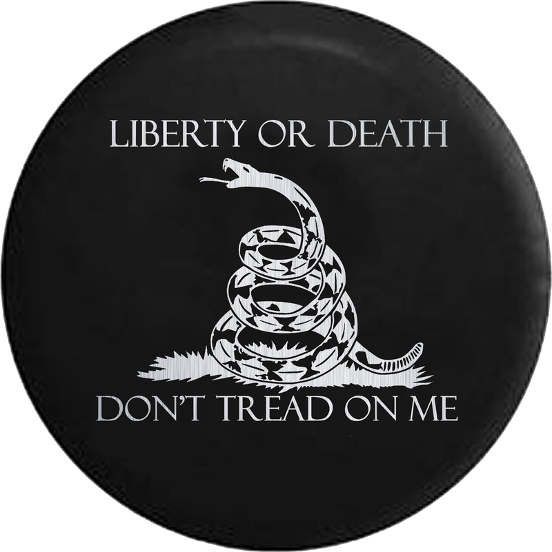 Liberty or Death Don't Tread on Me Snake Brushed Steel  
