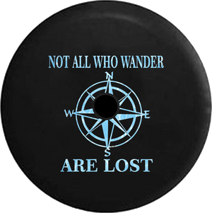 Jeep Wrangler JL Backup Camera Day Not All Who Wander Peace Love Tiedye RV Camper Spare Tire Cover-35 inch