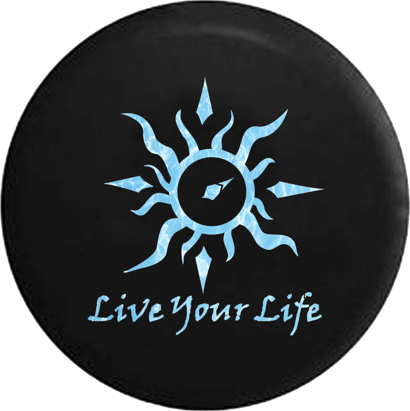Live Your Life Tribal Sun Compass Water Sealife 