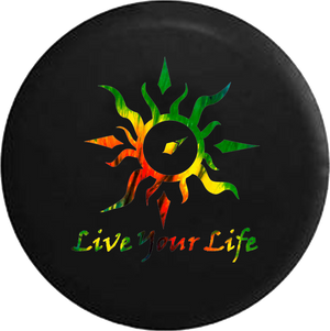 Live Your Life Tribal Sun Compass Tiedye 