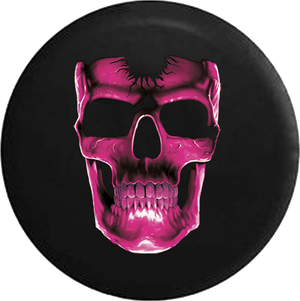Cracked Pink Skull Jeep Liberty Spare Tire Cover