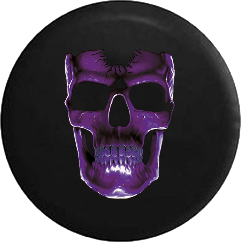 Cracked Purple Skull Jeep Liberty Tire Cover