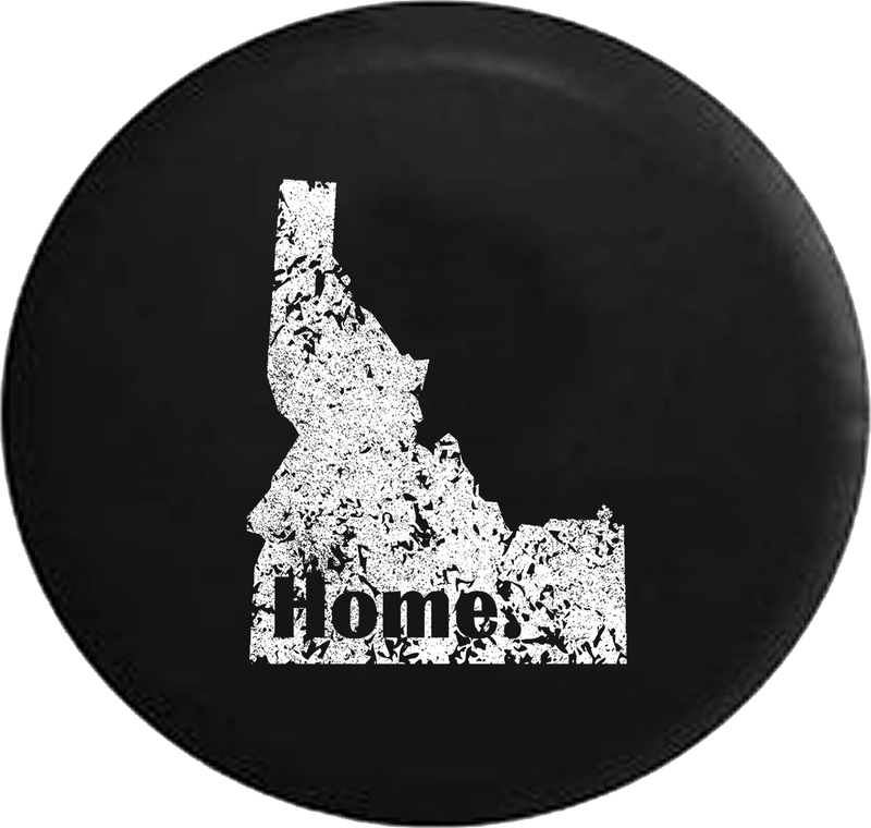 Distressed - Idaho Home State Edition Jeep Camper Spare Tire Cover T074 35 inch
