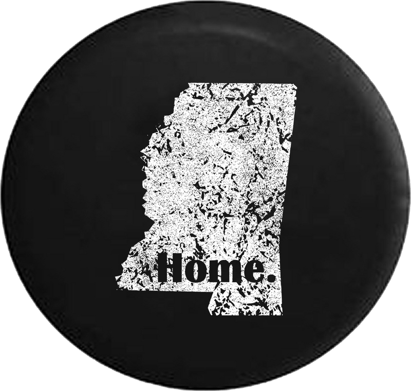 Distressed - Mississippi River Home State Edition Jeep Camper Spare Tire Cover T086 35 inch